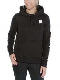 Carhartt Damen Logo Hoodie Schwarz